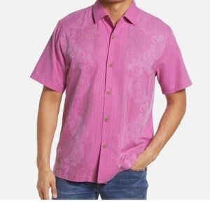 Tommy Bahama Vibrant Pink Floral Shirt
